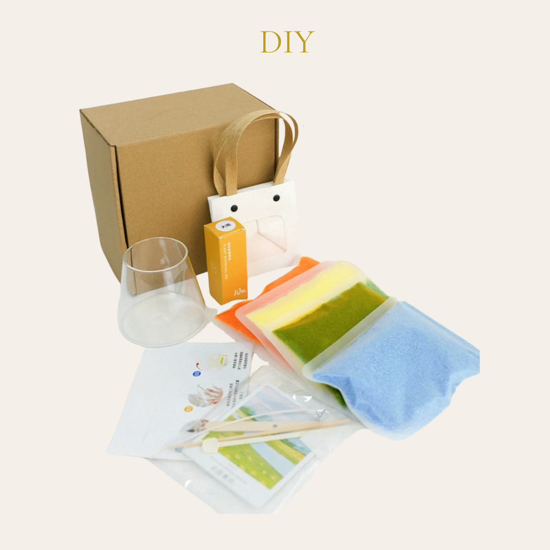 Sand Painting Scented Candle DIY Material Kit | Coastline
