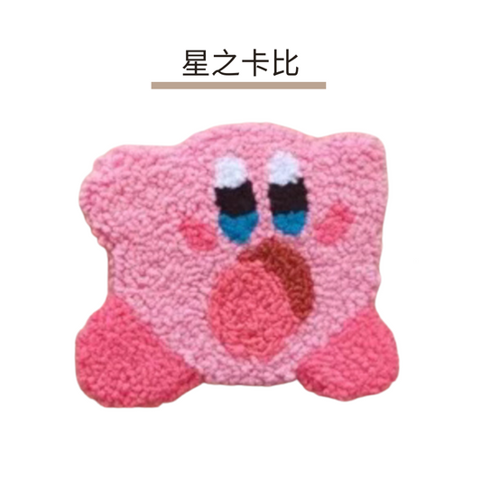 戳戳繡材料包|可做磁石貼|杯墊|星之卡比 1