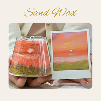 Sand Painting Scented Candle DIY Material Kit | Coastline