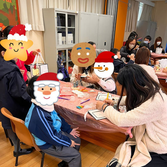 荃灣天主教小學|聖誕玻璃球小夜燈工作坊 x 繪木片