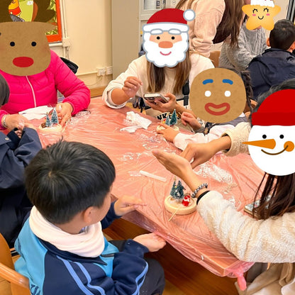 荃灣天主教小學|聖誕玻璃球小夜燈工作坊 x 繪木片