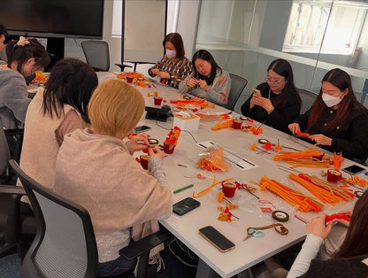 文化科技集團|新年創意手作 扭扭棒大桔+梅花 工作坊