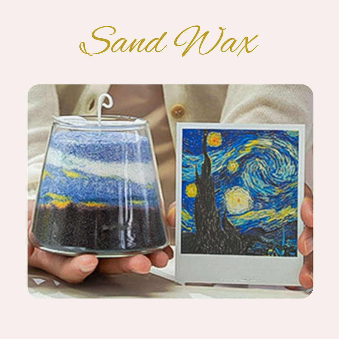 Sand Painting Scented Candle DIY Material Kit | Coastline