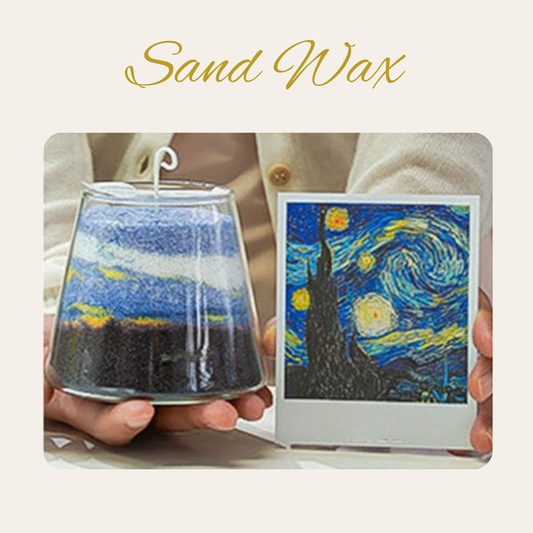已調好顏色 沙畫香氛蠟燭DIY材料包|星空