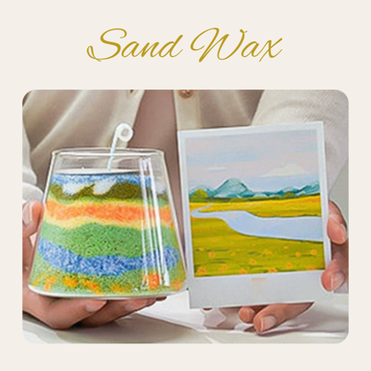 Sand Painting Scented Candle DIY Material Kit | Coastline