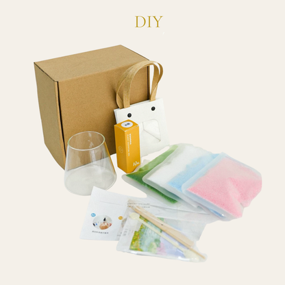 Sand Painting Scented Candle DIY Material Kit | Coastline