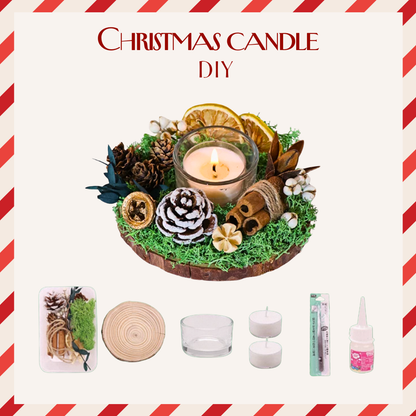 聖誕香氛蠟燭台DIY材料包|B