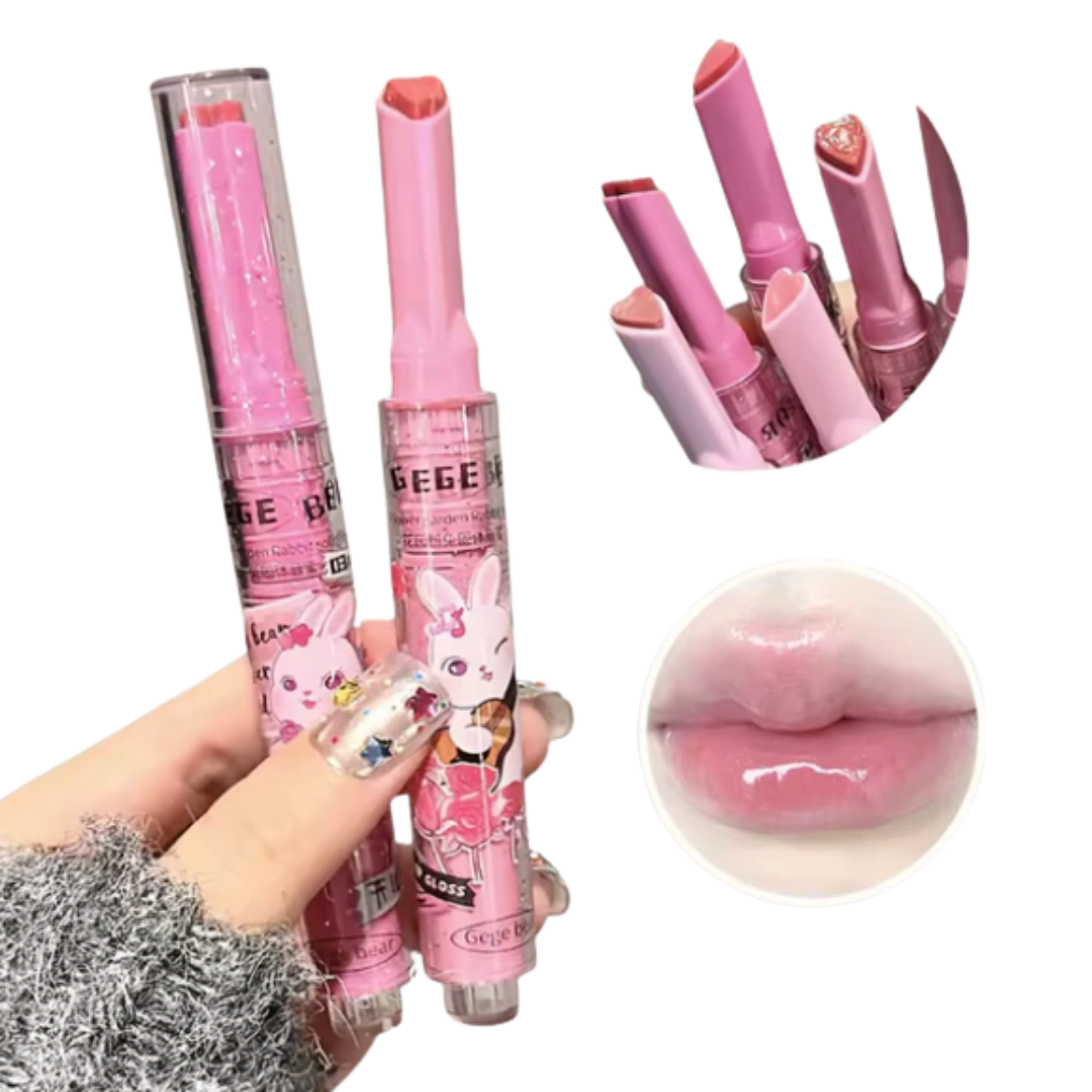 Gege Bear Lip Gloss Set | Moisturizing & Tinted Lip Balm |HomeHato