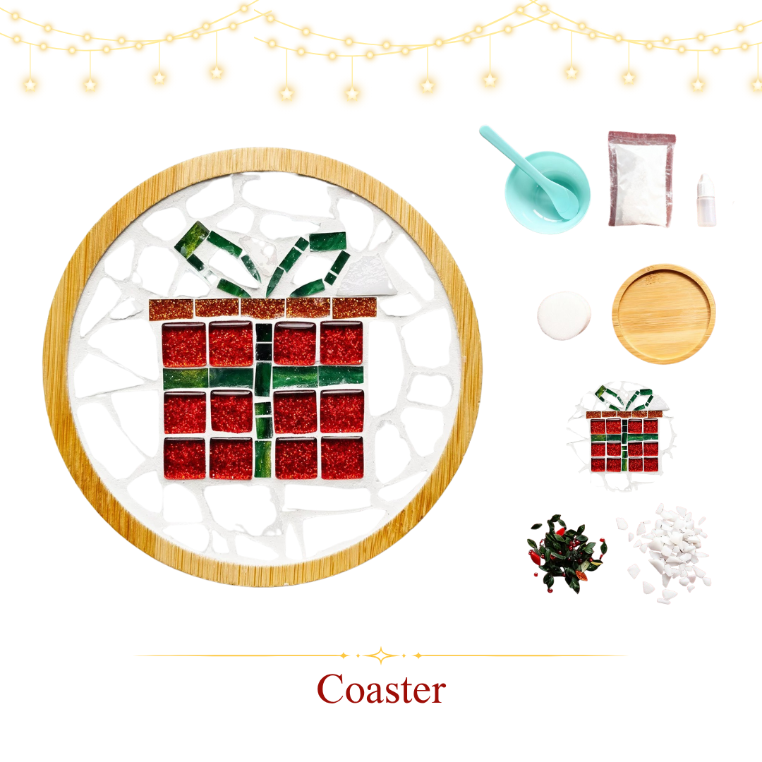馬賽克杯墊|聖誕款|聖誕禮物