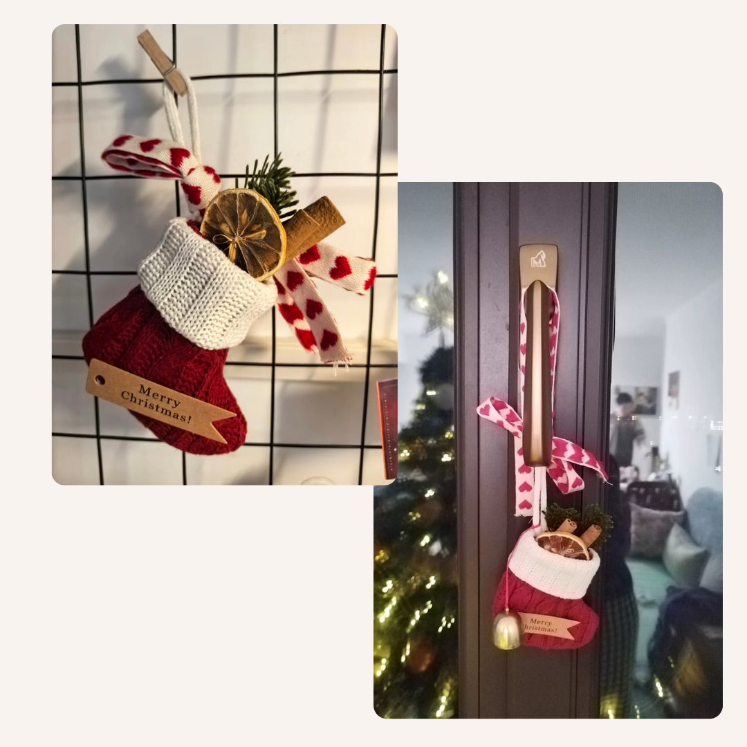 聖誕襪乾花香薰包|一套可做5隻聖誕襪|有禮盒+聖誕卡