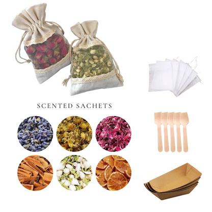 束袋香包DIY材料包|可做5個香包