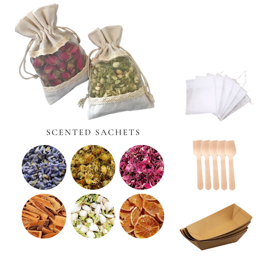 束袋香包DIY材料包|可做5個香包