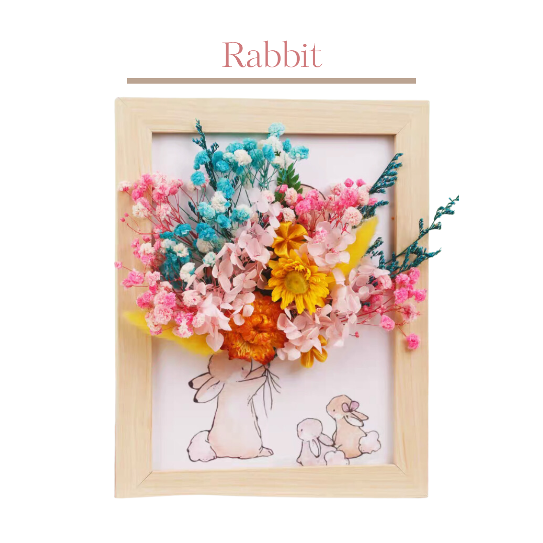 永生花畫|Rabbit