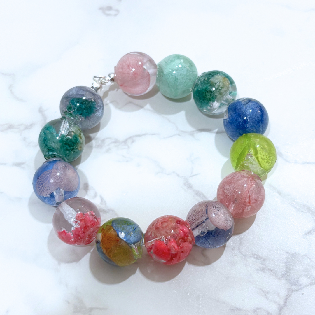 滴膠永生花串珠電話繩/手鏈工作坊