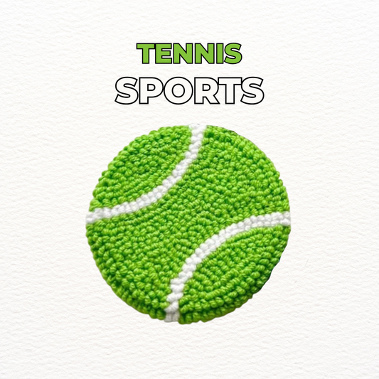 戳戳繡材料包|簡單款|小網球