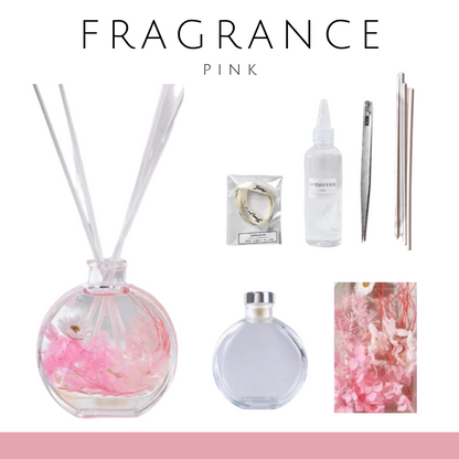 浮游花瓶香氛DIY材料包|深粉紅色