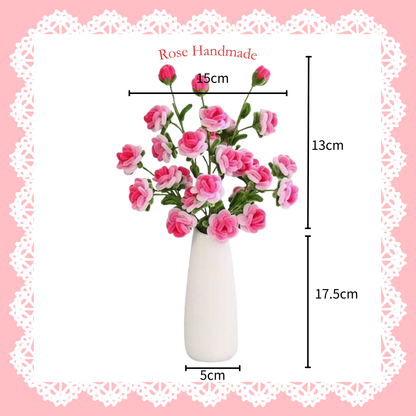 [不需要用熱溶膠製作] 扭扭棒|DIY材料包|漸變玫瑰花(多枝)