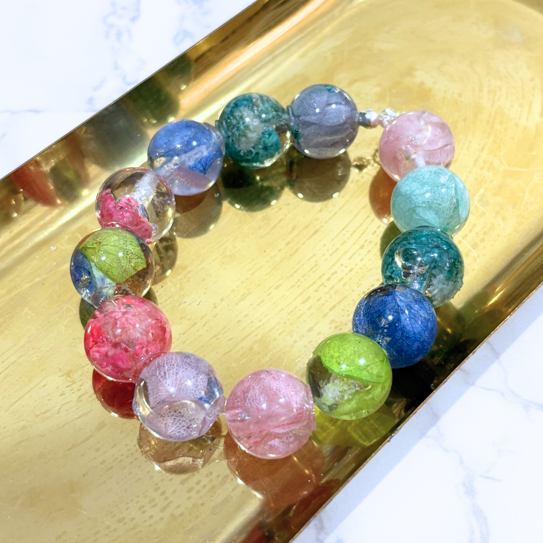 滴膠永生花串珠電話繩/手鏈工作坊