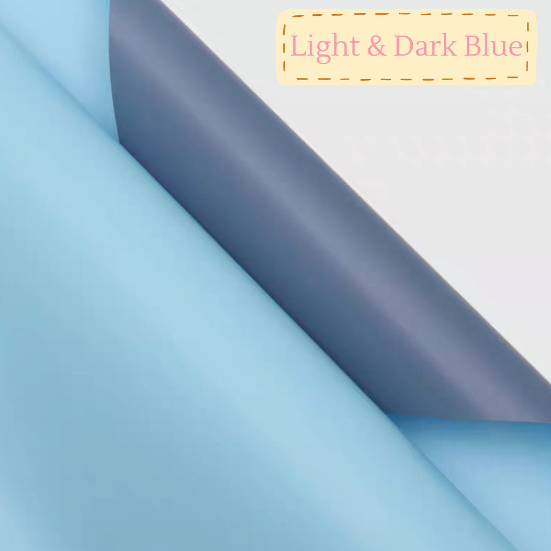 鮮花包裝紙|深藍淺藍Dark&light blue