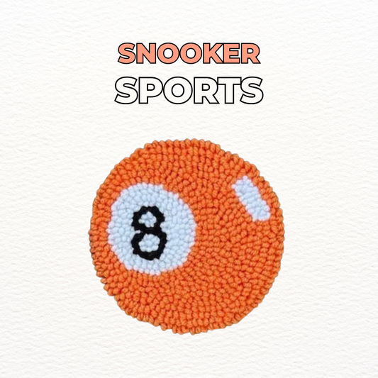 戳戳繡材料包|簡單款|小桌球(橙色)