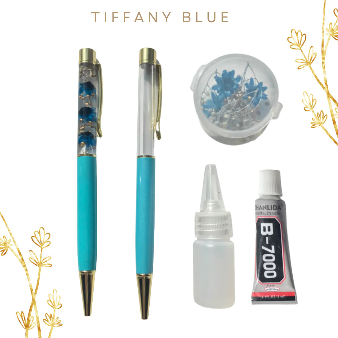 浮游花筆中性筆永生花DIY材料包