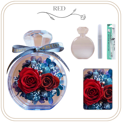 Night Light Glass Ball Everlasting Flower DIY Material Kit | Pink and Blue