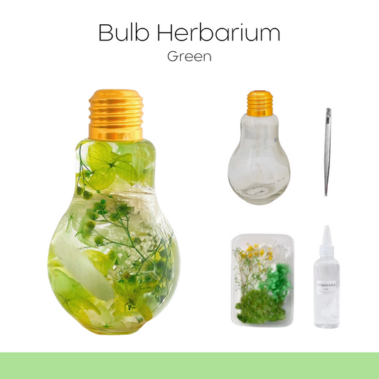 燈泡浮游花瓶DIY材料包|綠色