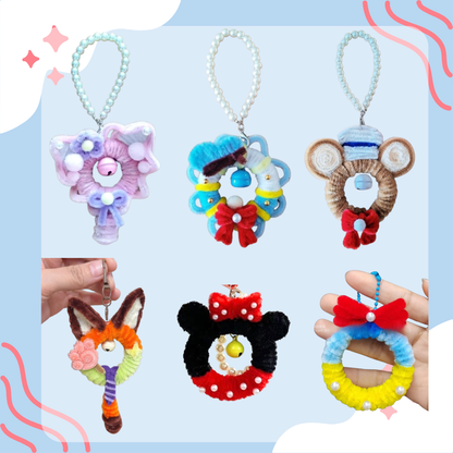 復活節扭扭棒毛絨甜甜圈小兔掛飾工作坊