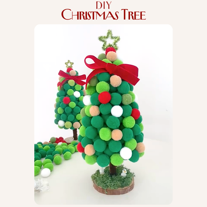 DIY Christmas tree | Furry ball Christmas tree