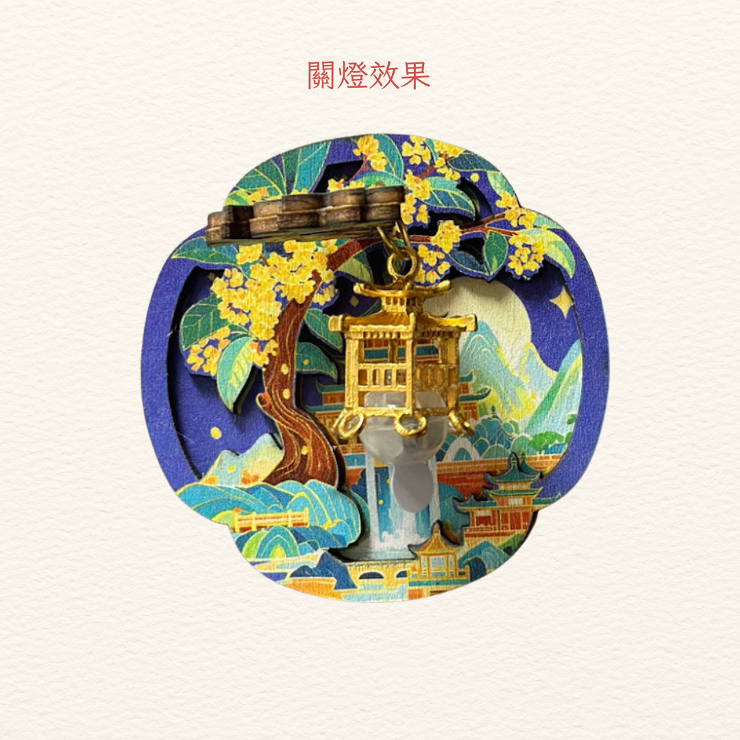 中華文化磁石貼DIY|藍亭子