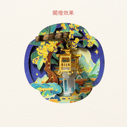中華文化磁石貼DIY|藍亭子