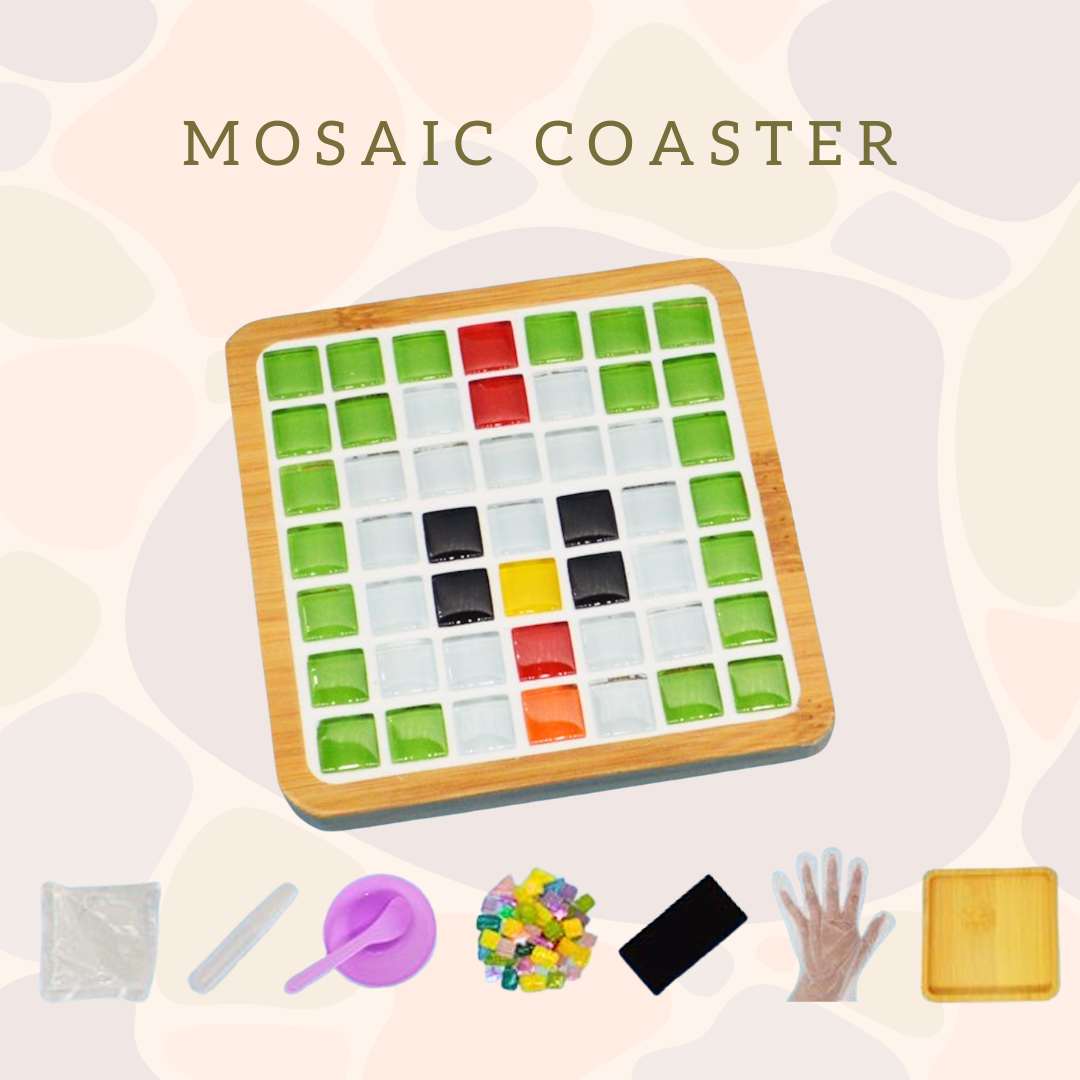 馬賽克杯墊|公雞