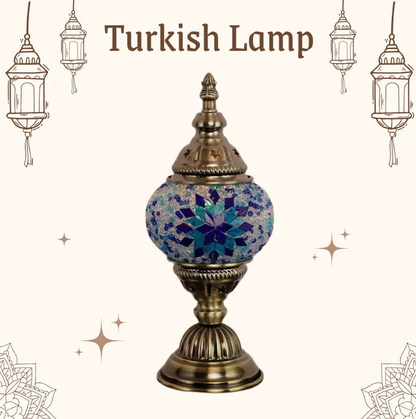 Turkish Mosaic Glass Lamp DIY Material Kit | Type B