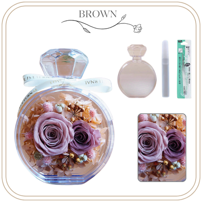 Night Light Glass Ball Everlasting Flower DIY Material Kit | Pink and Blue