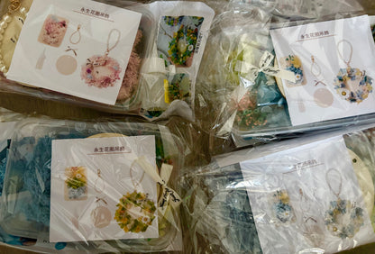 永生花圈吊飾DIY材料包|黃色