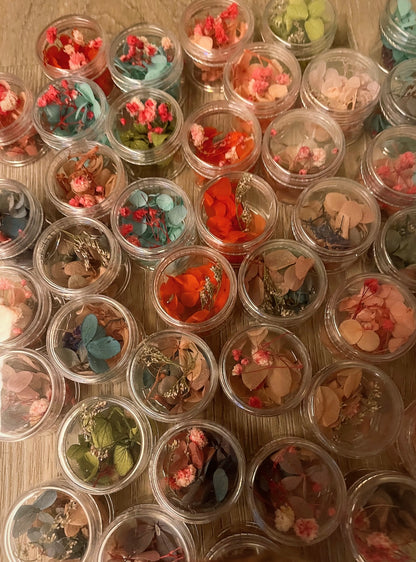 Preserved Flower Epoxy Letter Keychain DIY Set