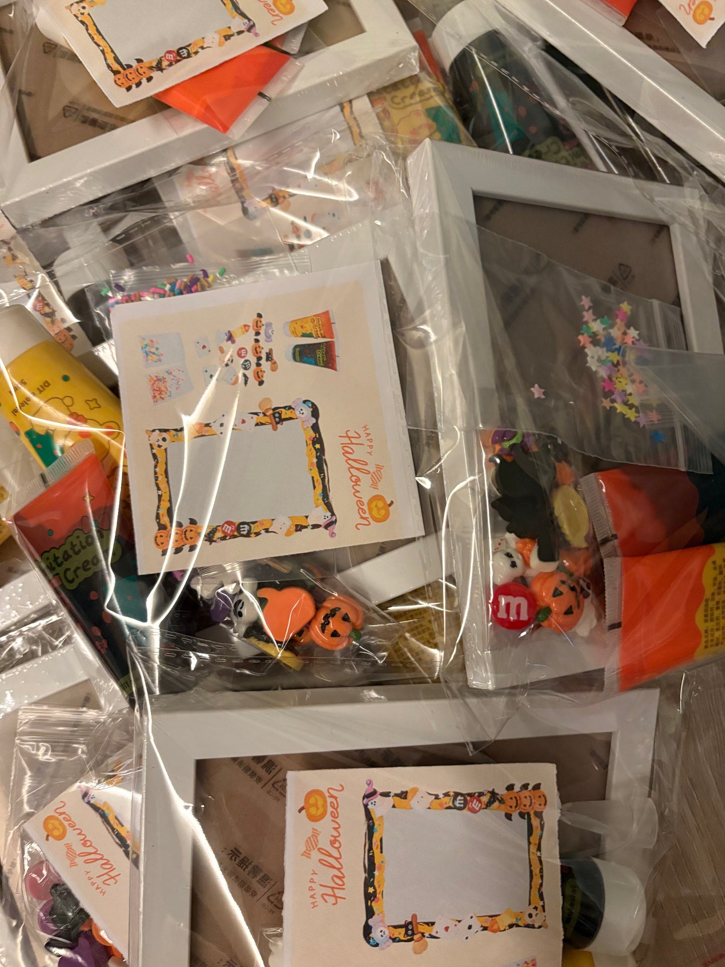 萬聖節|奶油膠相框相架DIY手作材料包|一套可做5個