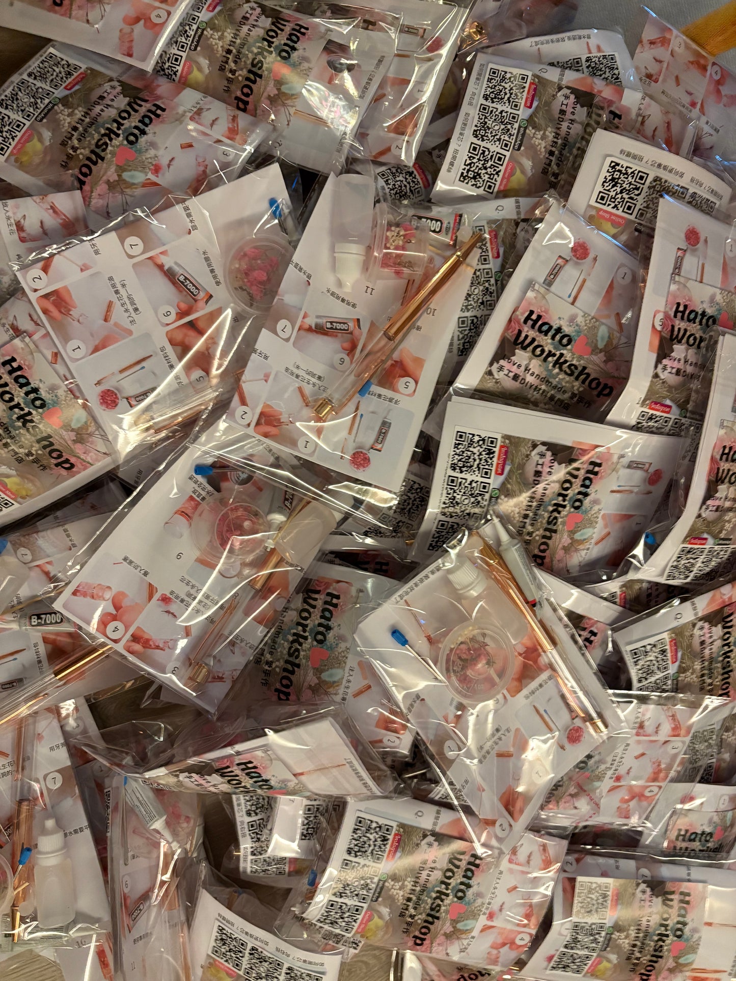 浮游花筆中性筆永生花DIY材料包