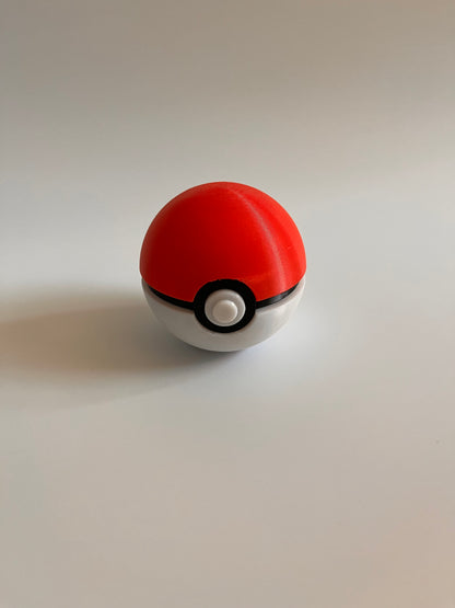 Pokemon 3D model 寵物小精靈3D打印模型|精靈球|紅白