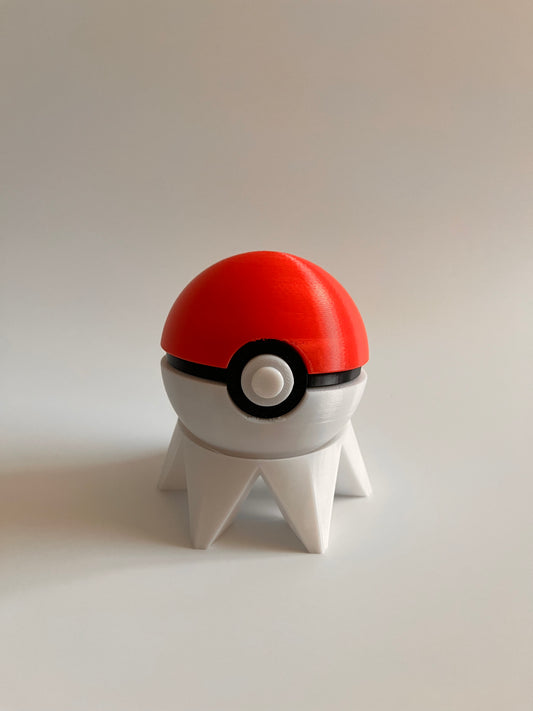 Pokemon 3D model 寵物小精靈3D打印模型|精靈球|紅白