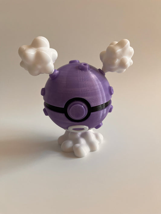 Pokemon 3D model 寵物小精靈3D打印模型|精靈球|瓦斯彈Koffing