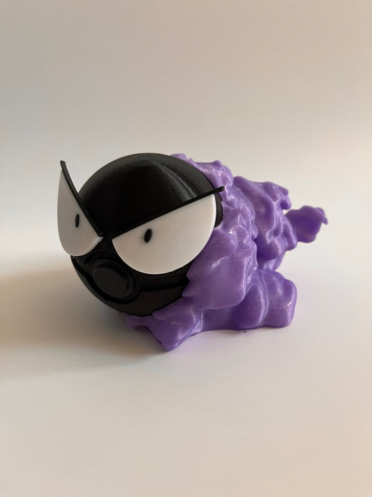 Pokemon 3D model 寵物小精靈3D打印模型|精靈球|鬼斯球Gastly