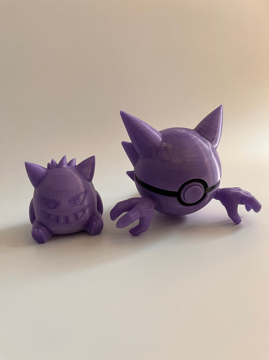 Pokemon 3D model 寵物小精靈3D打印模型|精靈球|耿鬼Gengar