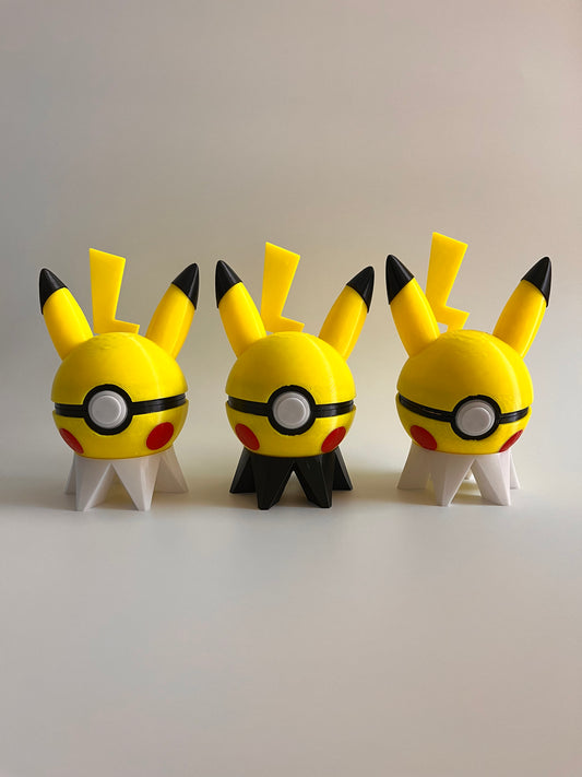 Pokemon 3D model 寵物小精靈3D打印模型|精靈球|比卡超Pikachu