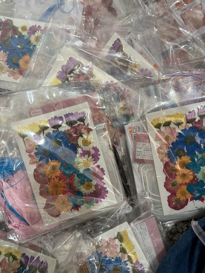黃色|透明許願小瓶子壓花書籤材料包|手工DIY材料包|兒童母親節親子學生公司團體興趣班簡單DIY手作工作坊