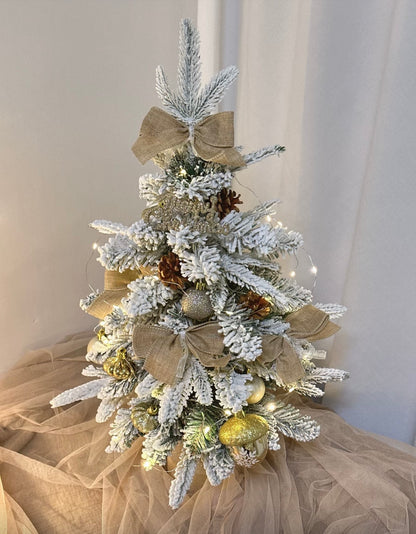 DIY聖誕樹|裝飾聖誕樹|下雪系列|高60cm|金色款|B款