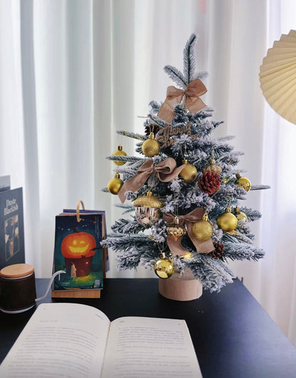 DIY聖誕樹|裝飾聖誕樹|下雪系列|高60cm|金色款|B款