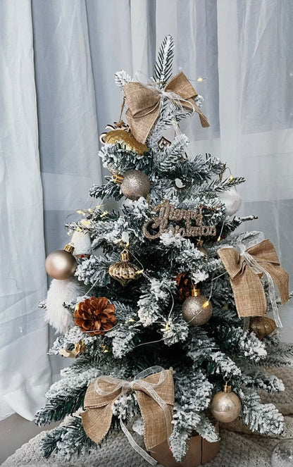 DIY聖誕樹|裝飾聖誕樹|下雪系列|高60cm|金色款|B款