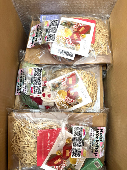 聖誕襪乾花香薰包|一套可做5隻聖誕襪|有禮盒+聖誕卡