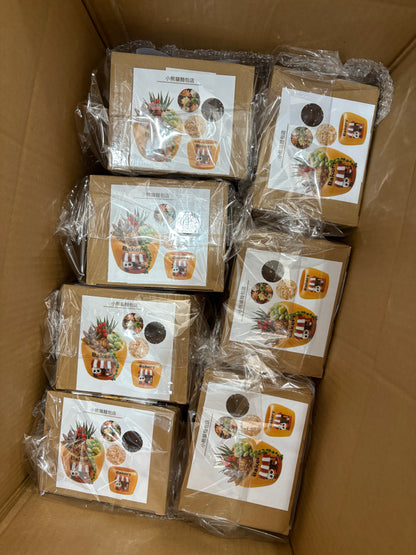 Succulent potted plants | Cute animal models in the shop | Red Panda Ramen Shop